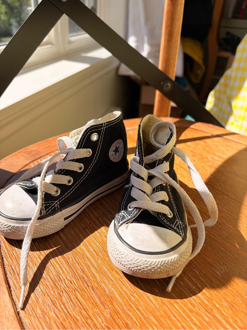 Converse infant size (toddler) Black High-Top Sneakers